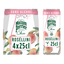 MAISON PERRIER Eau Gazeuse Aromatisée Roséllini Sans Alcool MAISON PERRIER