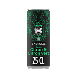 MAISON PERRIER Boisson énergisante saveur citron et citron vert boîte 25cl