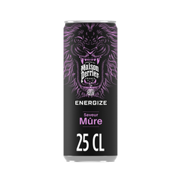 PERRIER Boisson énergisante saveur Mûre MAISON ENERGIZE 25cl
