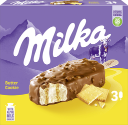 MONDELEZ MILKA Gelados de pauzinho Buttercookie Stick 3 x 90 ml