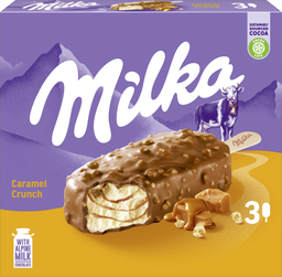 MONDELEZ MILKA Caramel Crunch Stick gelado em pau 3 x 90 ml