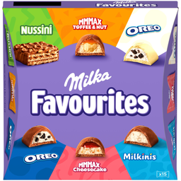 MONDELEZ MILKA Favourites Sortido de chocolates de leite 141 g