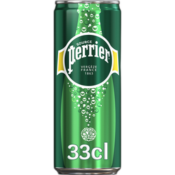 PERRIER Eau minérale naturelle gazeuse boîte slim 33cl