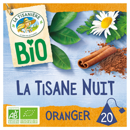 LA TISANIERE Infusión de plantas sabor flor de azahar bio 20 bolsitas 30 g