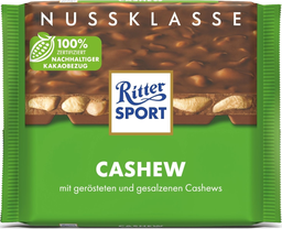 RITTER SPORT nuss-klasse cashew 100g