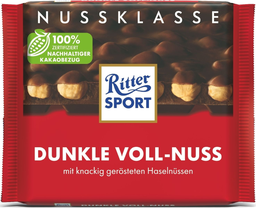 RITTER SPORT dunkle voll-nuss 100g