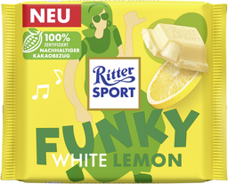 RITTER SPORT funky white lemon 100g
