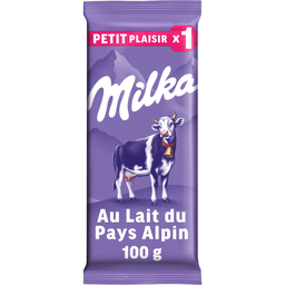 MILKA Tableta de chocolate con leche de los Alpes 100 g