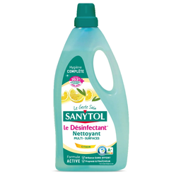 SANYTOL Limpiador Multisuperficies Desinfectante Limón Hojas de Olivo 1 L