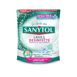 SANYTOL Dishwasher Tablets Wash & Disinfect 480 g