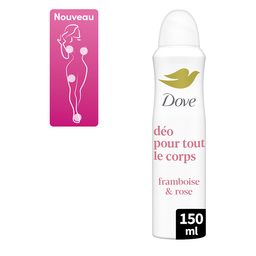 DOVE Déodorant Spray Tout le Corps Framboise et Rose Protection 72h