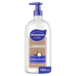 MONSAVON Crème douche Le Réconfortant Beurre de Karité 750 ml