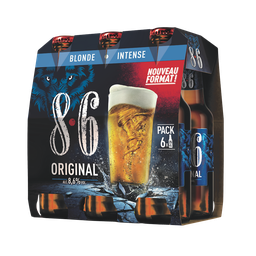 8.6 Cerveza rubia Original 6 x 25 cl