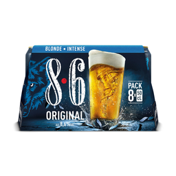 8.6 Cerveza rubia Original 8 x 50 cl