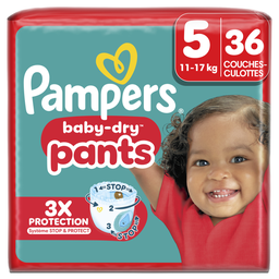 Pampers Baby Dry Couches-Culottes Taille 5 (11-17Kg) 36 Couches-Culottes