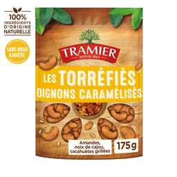 TRAMIER Roasted Almonds and Peanuts Caramelized Onion 175 g