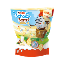KINDER Œufs Chocolat Blanc et Noisettes Schokobons
