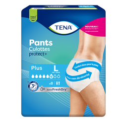 TENA Pants culottes protect+ niveau 6 taille L 8 pièces