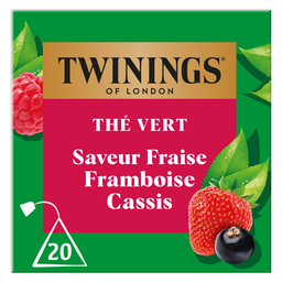 TWININGS Green Tea Strawberry Raspberry & Blackcurrant 20 bags