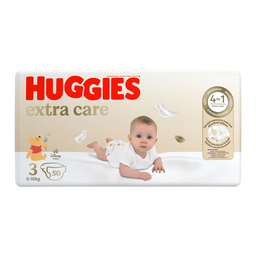HUGGIES Couches Bébé Extra Care Taille 3 (6-10 kg) x50