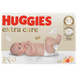 HUGGIES Extra Care Couches Taille 2, 58 couches