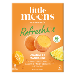 LITTLE MOONS Mochis refreshos saveur ananas mandarine LITTLE MOONS 192g