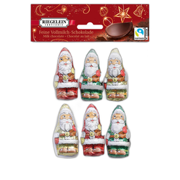 RIEGELEIN Surtido de pequeños Papá Noel de chocolate con leche 75 g
