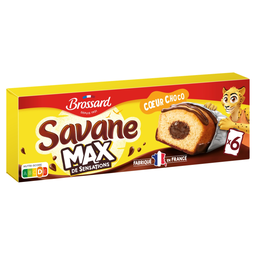 BROSSARD Savane Max Chocolate Heart Cakes 180 g