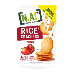 NATURE ADDICTS Crackers fins de riz au paprika sans gluten 85g