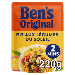 BENS ORIGINAL Riz aux Légumes du Soleil 2min BEN'S ORIGINAL