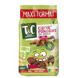 TERRES&CEREALES BIO TERRES ET CEREALES Crok' Fondant Céréales au chocolat bio 600g