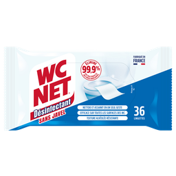 WC NET Disinfecting wipes bleach-free x36