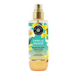 LES PETITS PLAISIRS Bruma corporal e capilar com purpurina Baunilha e Monoï 200 ml