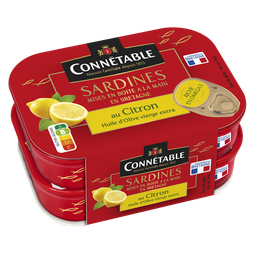 CONNETABLE Sardinhas em azeite virgem extra e limão 2 x 115 g