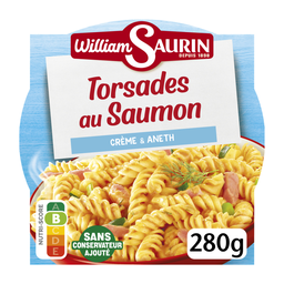 WILLIAM SAURIN Torsades de salmão e creme de endro 280 g