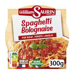 WILLIAM SAURIN Esparguete à bolonhesa pura carne 300 g