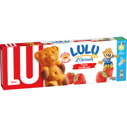 Lulu L'Ourson Gâteaux Fourrés À La Fraise Sachets Individuels 5 Gâteaux 150G