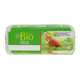 COCORETTE Oeuf frais plein air moyen gros X10 BIO boîte