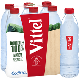 VITTEL Agua mineral natural sin gas 6 x 50 cl