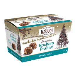 JACQUOT Rocas de chocolate con leche praliné y avellanas caramelizadas 250 g
