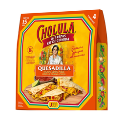 CHOLULA Kit para Quesadilla con Salsa, Especias y Tortillas 490 g