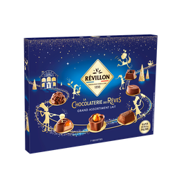 REVILLON CHOCOLATIER Assortiment de bonbons de chocolat fourrés au lait 230g