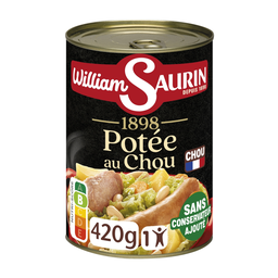 WILLIAM SAURIN Potée aux choux Le plat individuel de 420 g