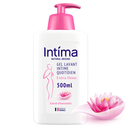 Intima Natural Origins Gel Lavant Intime Quotidien Extra Doux Extrait D'Hamamélis 500Ml