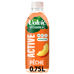 VOLVIC Eau Plate Aromatisée Pêche Vitamin+ Active 75 cl