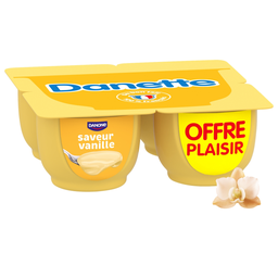 DANETTE Vanilla dessert cream 4x125g