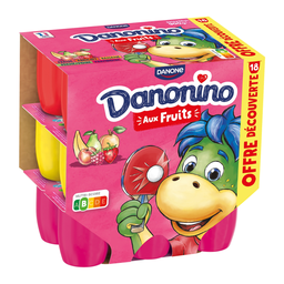 DANONINO Petit Suisse de frutas variadas 18 x 50 g