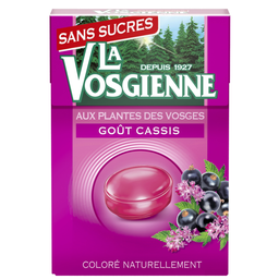LA VOSGIENNE Bonbons Cassis Sans sucres LA VOSGIENNE