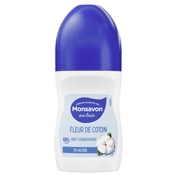 MONSAVON Anti-transpirant bille femme fleur de coton 50 ml