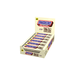 MARS Boîte Snickers Hi Protein Low Sugar Bar (12x57g) | Chocolat Blanc | Barres Protéinées